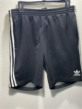 adidas Black Sweatpants with Blue Trefoil Tag